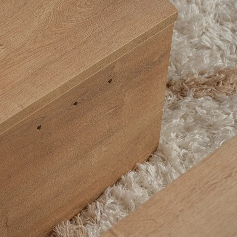 Masuta de cafea Orion stejar auriu, design modern, blat rotund [4]