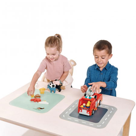 Masuta de joaca pentru copii, cu doua zone depozitare jucarii [0]