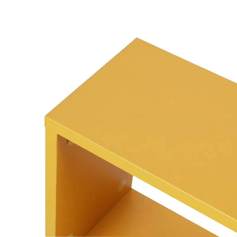 Masuta laterala Life Galbena cu rafturi pentru organizare si design modern [5]