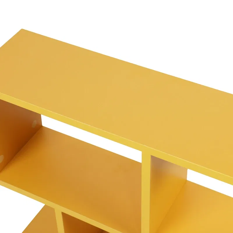 Masuta laterala Life Galbena cu rafturi pentru organizare si design modern [6]