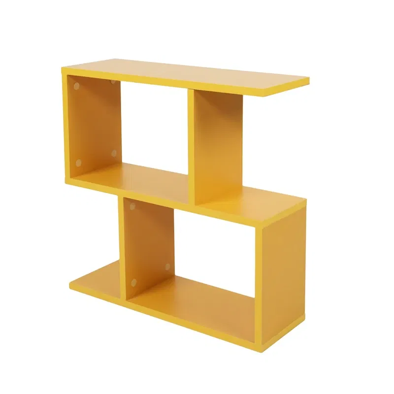 Masuta laterala Life Galbena cu rafturi pentru organizare si design modern [1]