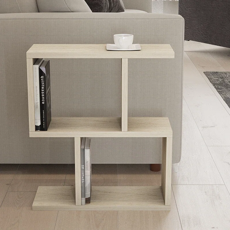 Cele mai noi - Masuta laterala Zet, design compact, finisaj travertin, multifunctionala, 45 cm