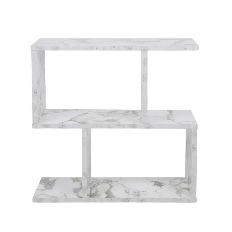 Masuta multifunctionala Life Alb & Marmura cu spatiu de depozitare [3]