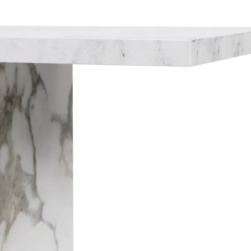 Masuta multifunctionala Life Alb & Marmura cu spatiu de depozitare [6]