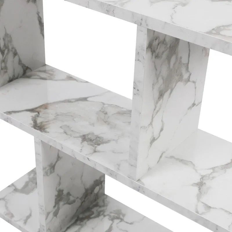 Masuta multifunctionala Life Alb & Marmura cu spatiu de depozitare [7]