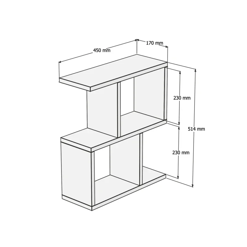 Masuta multifunctionala Zet, safir, design ergonomic, 51,4 cm [1]