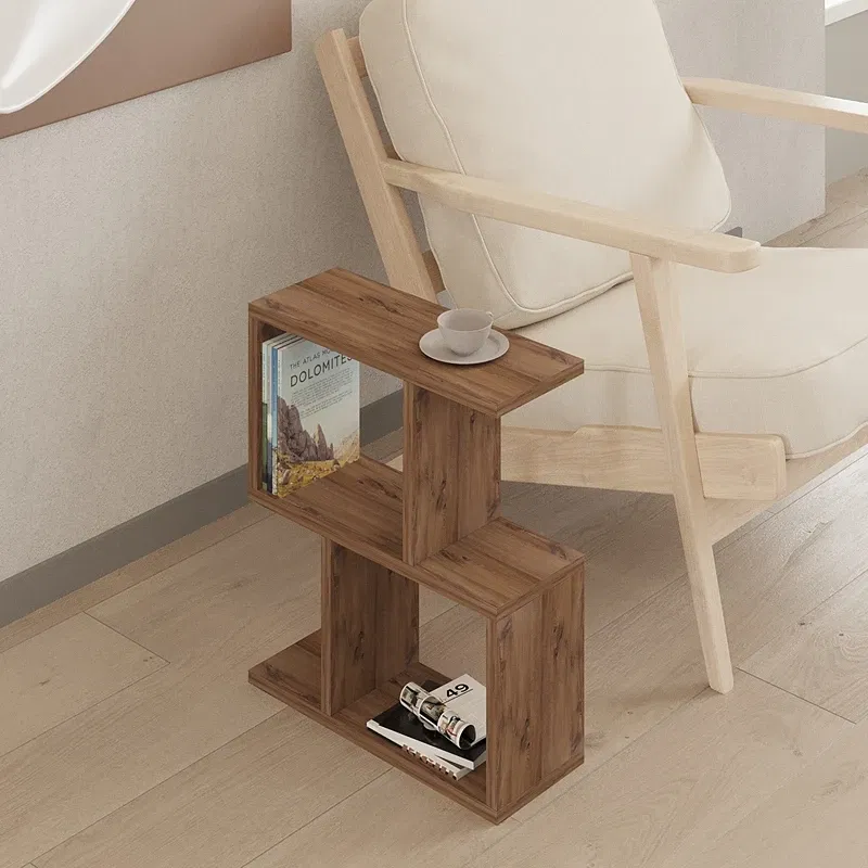 Masuta multifunctionala Zet, stejar atlantic, design modern, 51,4 cm [0]