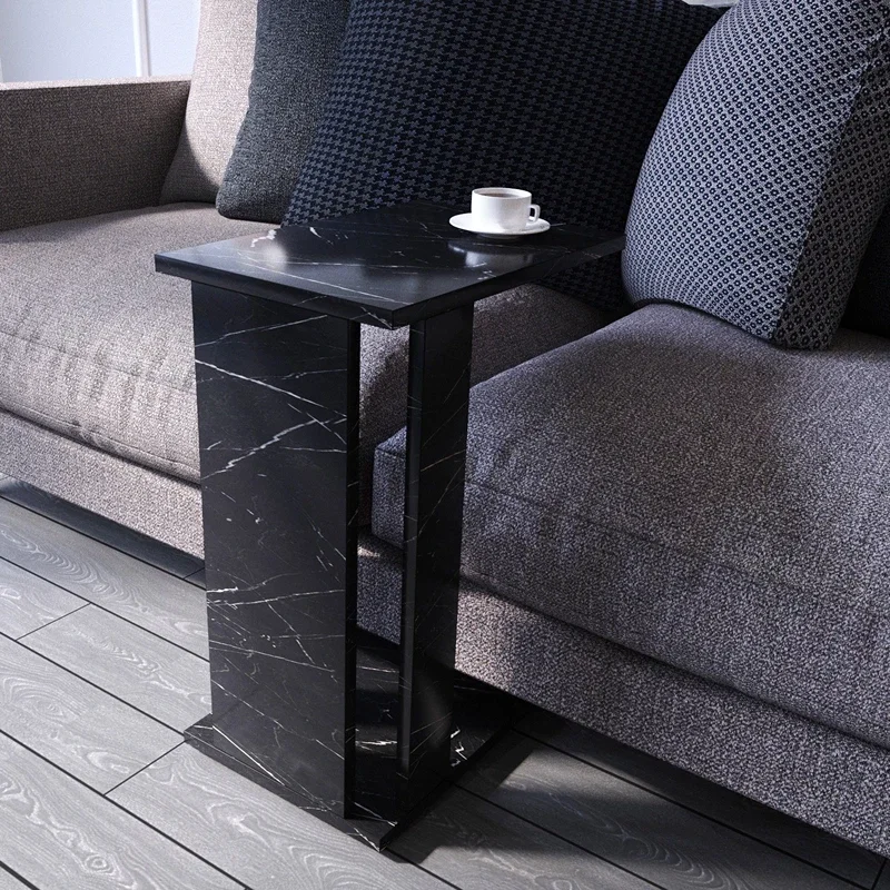 Masuta Pasific C, negru-alb, 61 cm, stil modern, ideala pentru living [3]