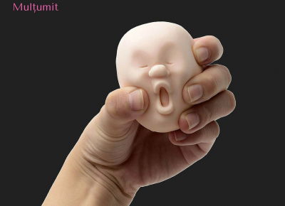 Minge antistres cu fata umana [4]