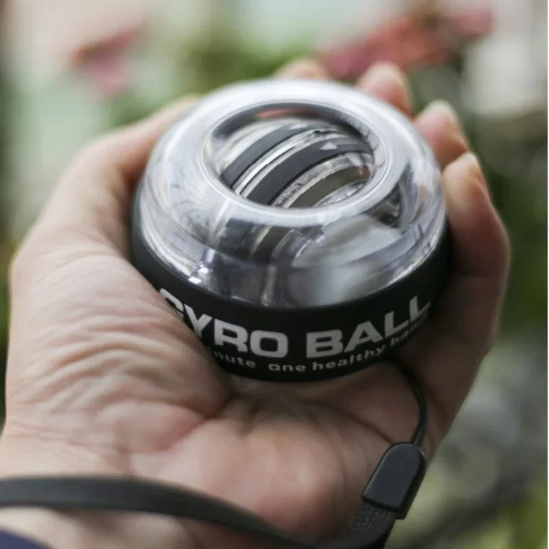 Cadouri - Minge giroscopica pentru antrenarea incheieturii, cu iluminare RGB