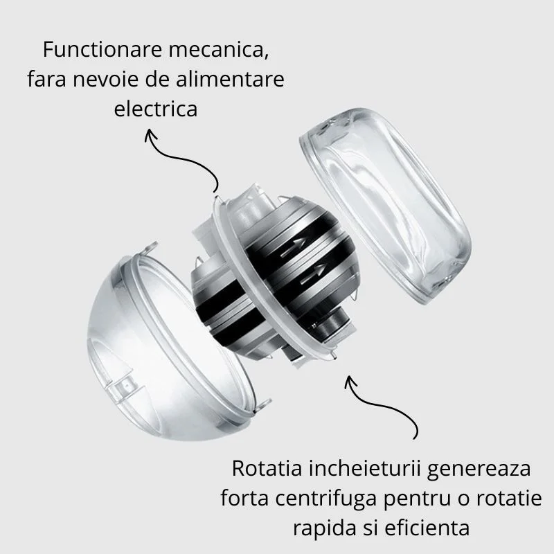 Minge giroscopica pentru antrenarea incheieturii, cu iluminare RGB [11]