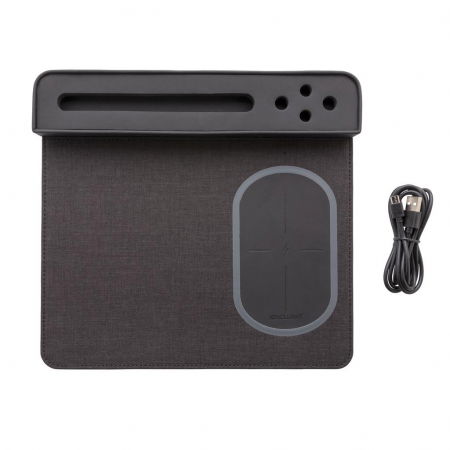 Mousepad cu incarcare wireless 5W si USB [5]