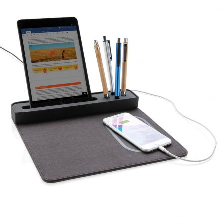 Mousepad cu incarcare wireless 5W si USB [3]