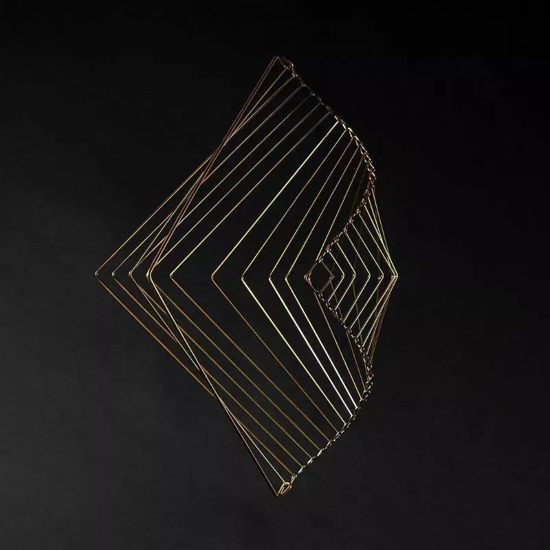 Obiect de arta cinetica Square Wave Spinner [10]