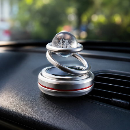 Cadouri pentru Iubit - Odorizant auto rotativ cu incarcare solara
