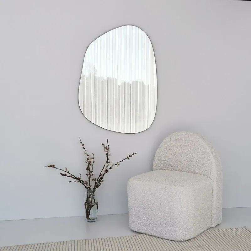 Oglinda Amorphous transparenta, design curbat, eleganta minimalista [7]