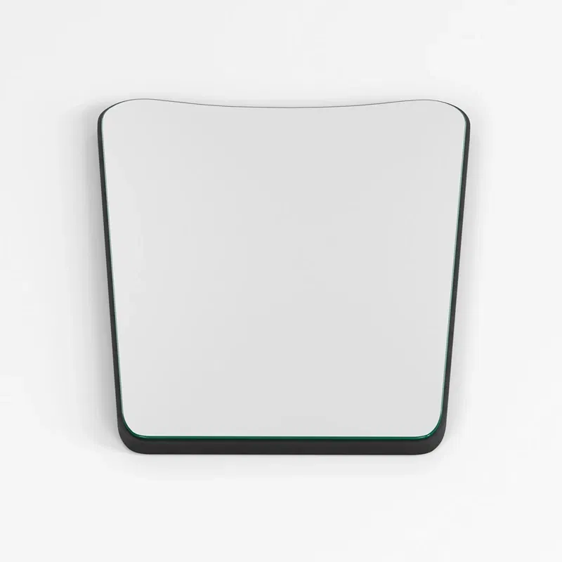 Oglinda Bella Donna cu rama neagra, contur ondulat, stil modern [3]