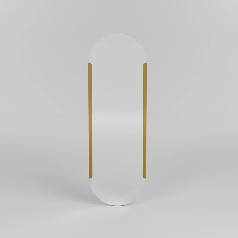 Oglinda Caprice aurie, forma ovala, rama metalica eleganta [1]