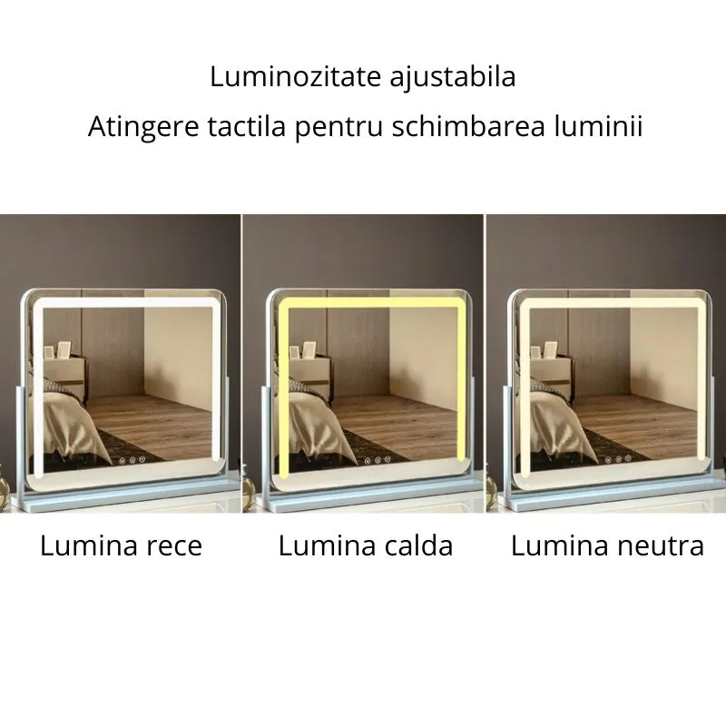 Oglinda de Machiaj Glamour cu LED [6]