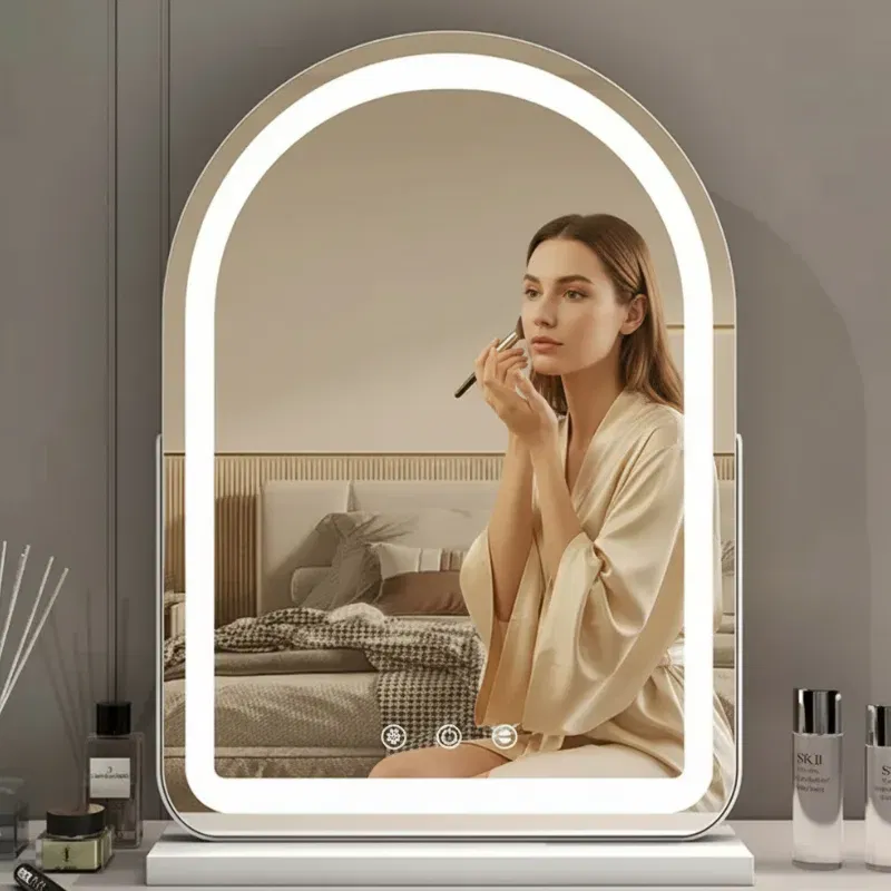 Cadouri pentru Iubita - Oglinda de machiaj Infinity Glow LED