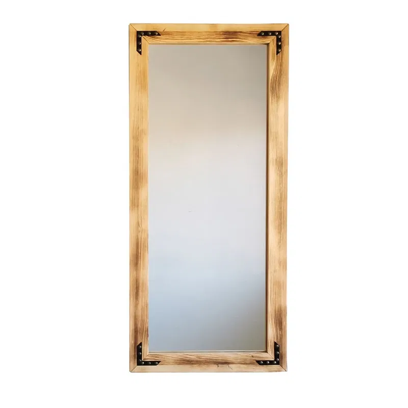 Oglinda dreptunghiulara cu rama din lemn de stejar, ajustabila [4]