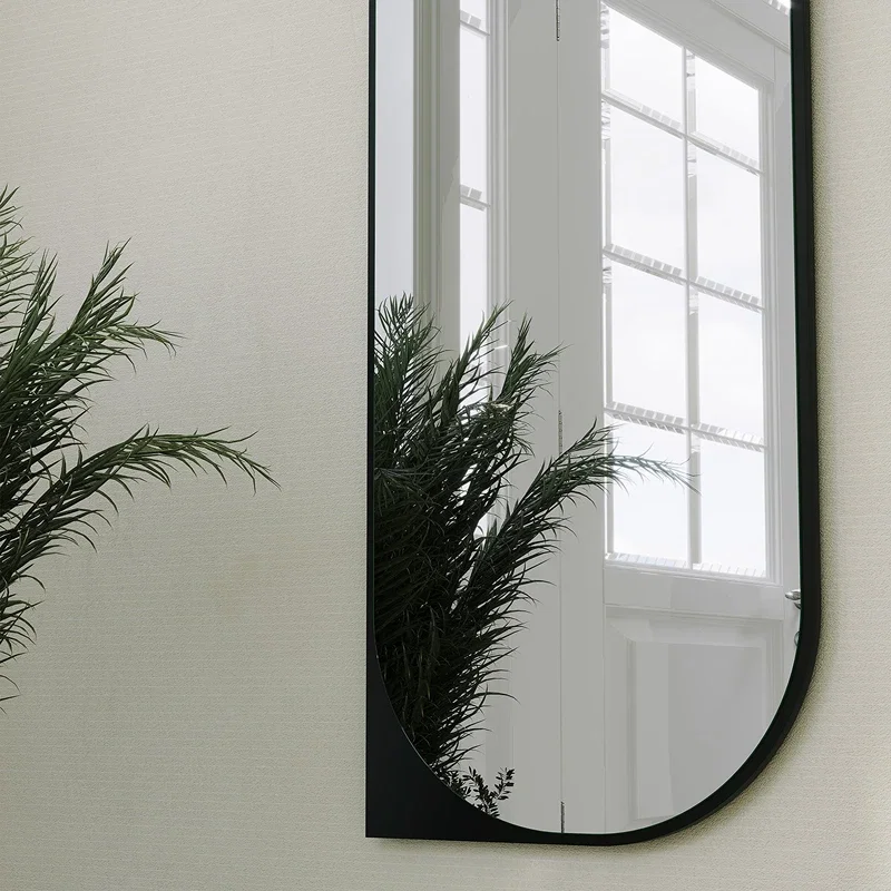 Oglinda Livi neagra, design modern, fixare pe perete [4]