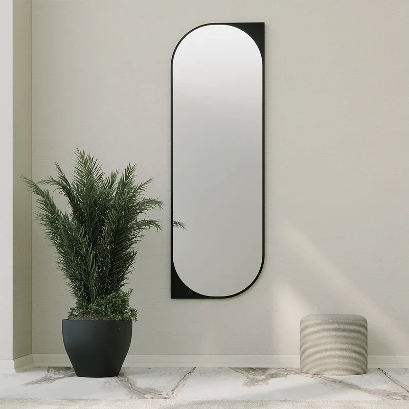 Oglinda Livi neagra, design modern, fixare pe perete [0]