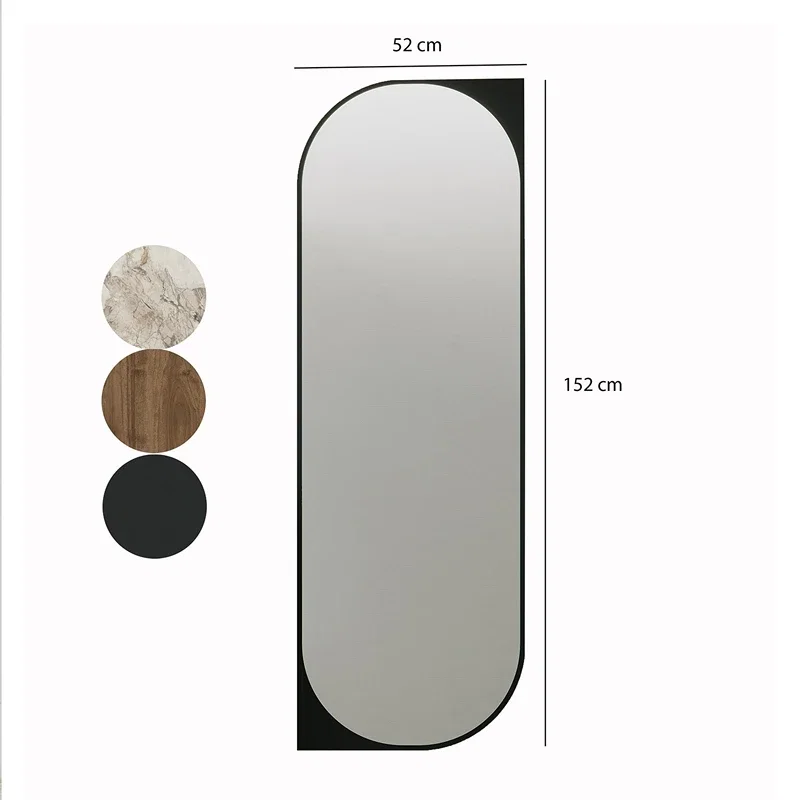 Oglinda Livi neagra, design modern, fixare pe perete [1]