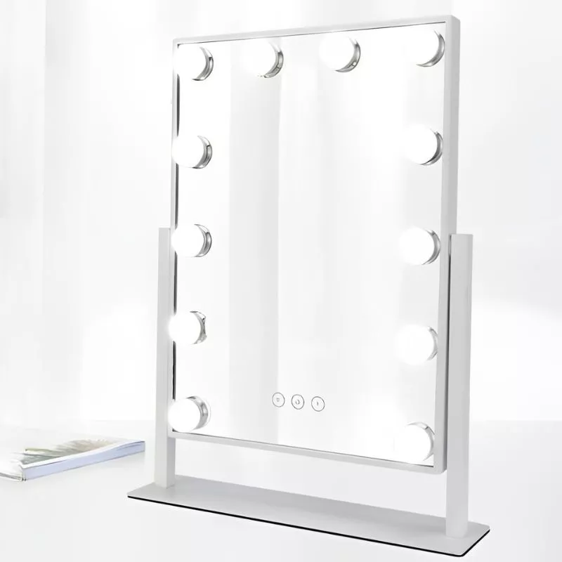 Oglinda machiaj profesionala cu 12 becuri LED Hollywood Star [13]