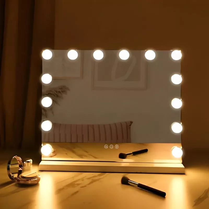 Oglinda machiaj profesionala Hollywood Star cu 14 becuri [3]