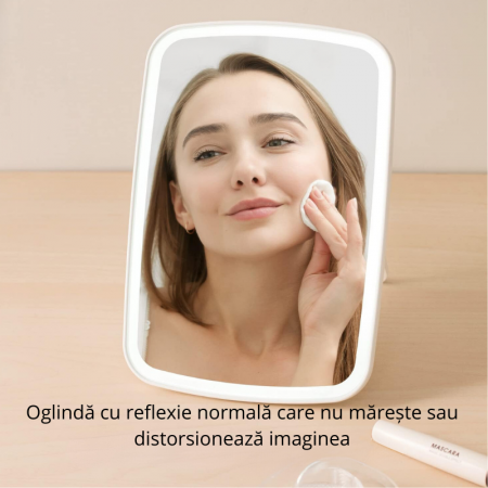 Oglinda make up de birou cu 33 led-uri si reincarcare USB [8]