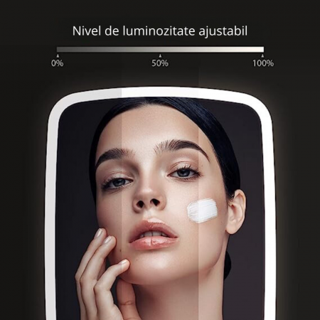 Oglinda make up de birou cu 33 led-uri si reincarcare USB [7]