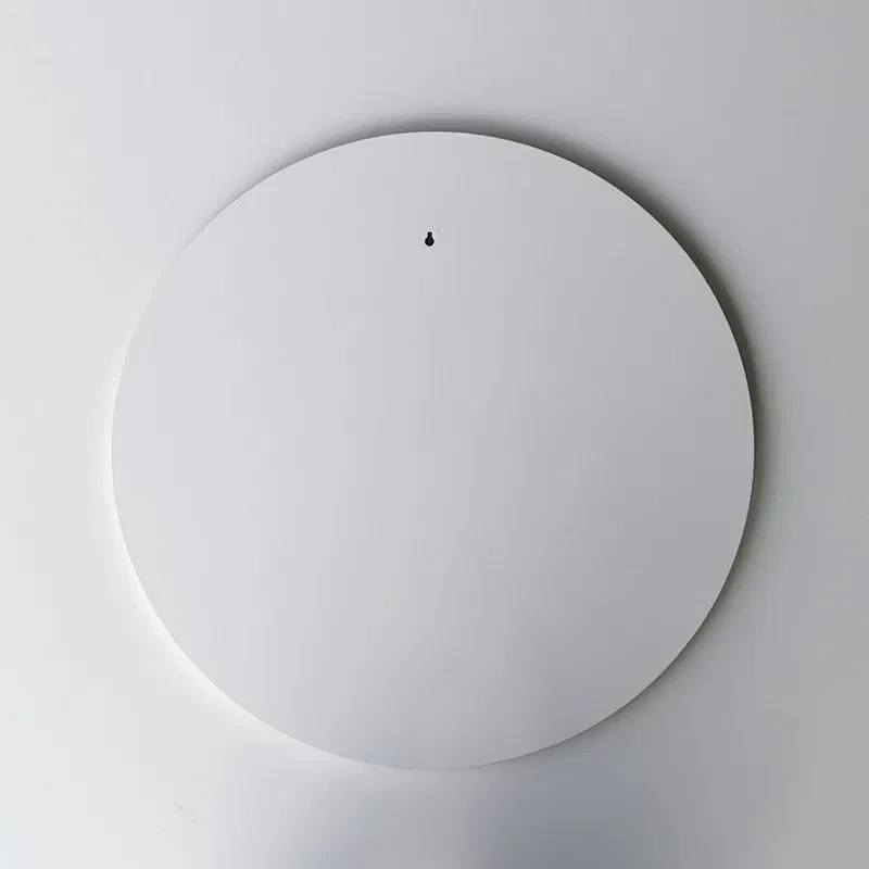 Oglinda rotunda cu rama alba, stil minimalist, rama subtire [5]