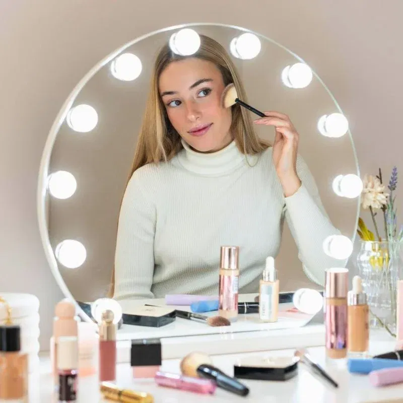 Cadouri pentru Iubita - Oglinda Sphere cu 12 becuri LED