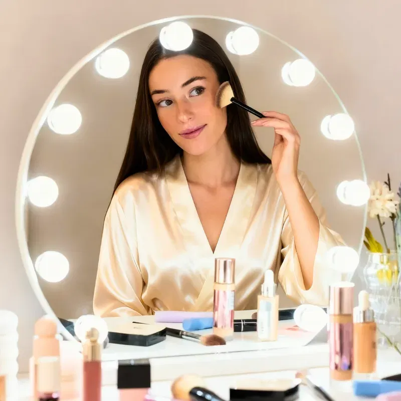 Oglinda Sphere cu 12 becuri LED [0]