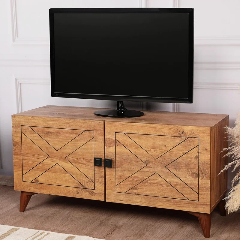 Comoda TV pin, cu picioare din plastic si compartimente spatioase [0]