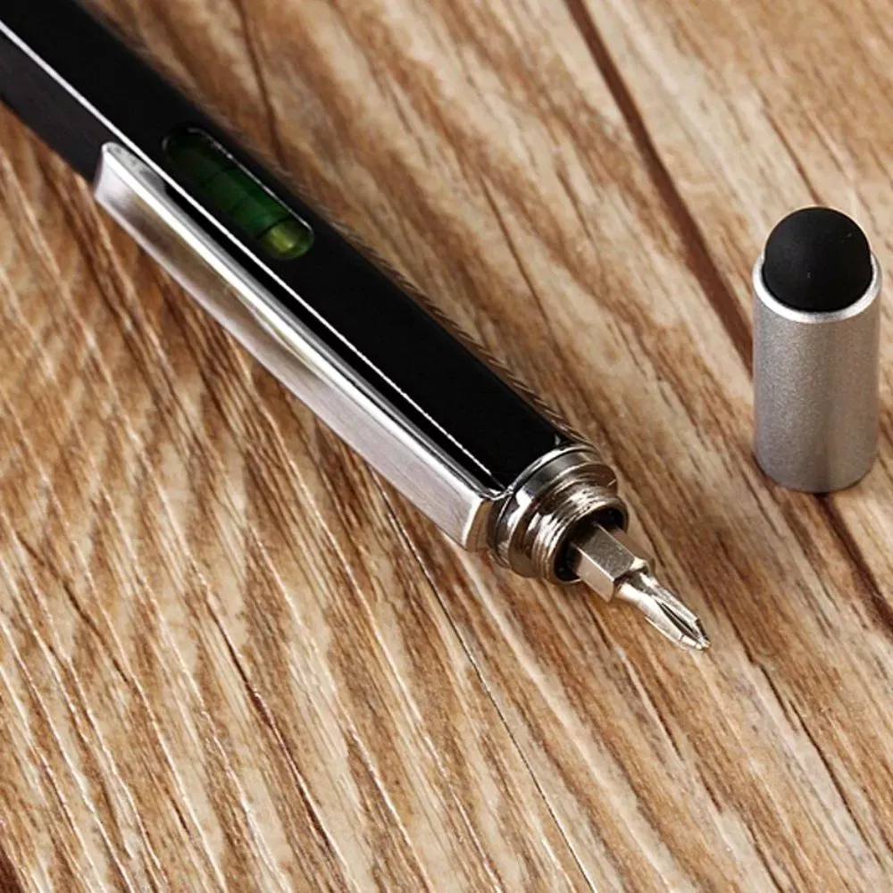 Pix multifunctional 6 in 1, surubelnita plata, rigla, capat touchscreen, nivela cu bula [3]