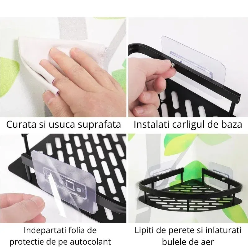 Organizator baie colt cu prindere perete [5]