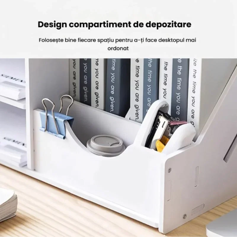 Organizator birou cu rafturi si suport carti [7]