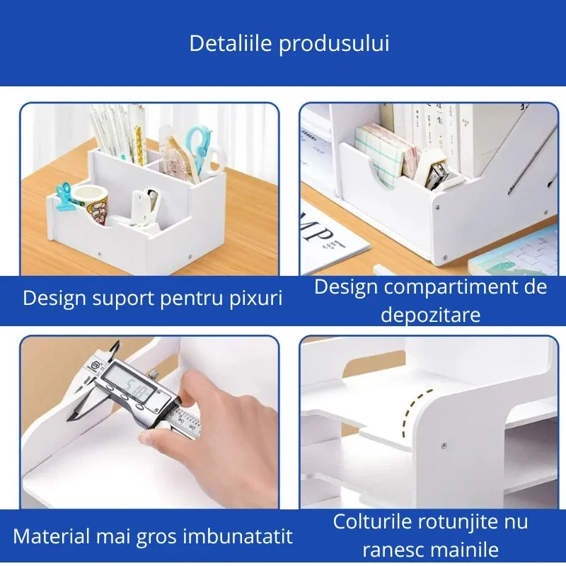 Organizator birou cu rafturi si suport carti [5]