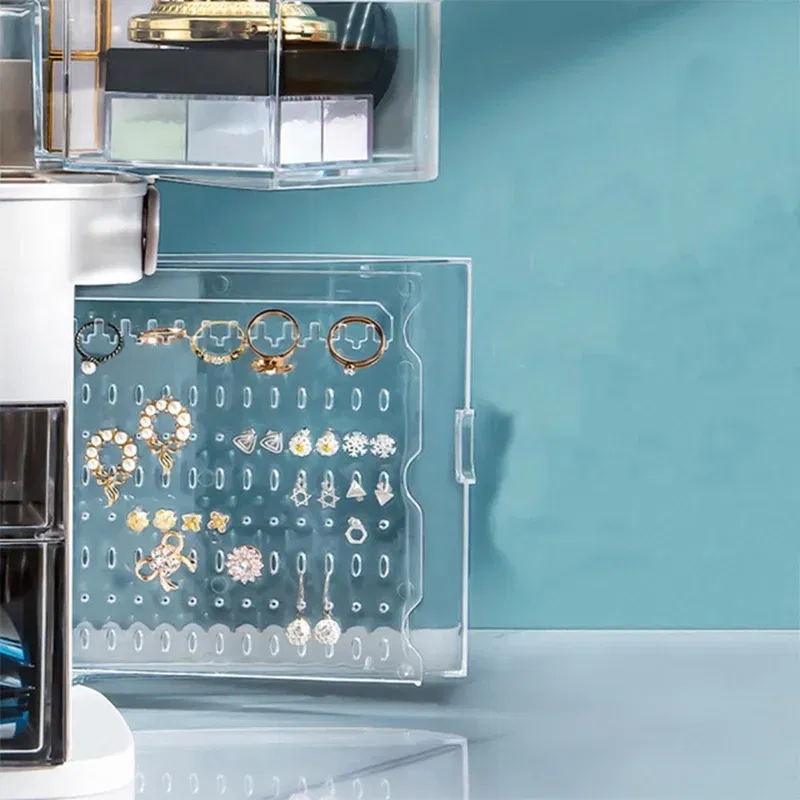 Organizator cosmetice Cutie cu oglinda iluminata LED [6]