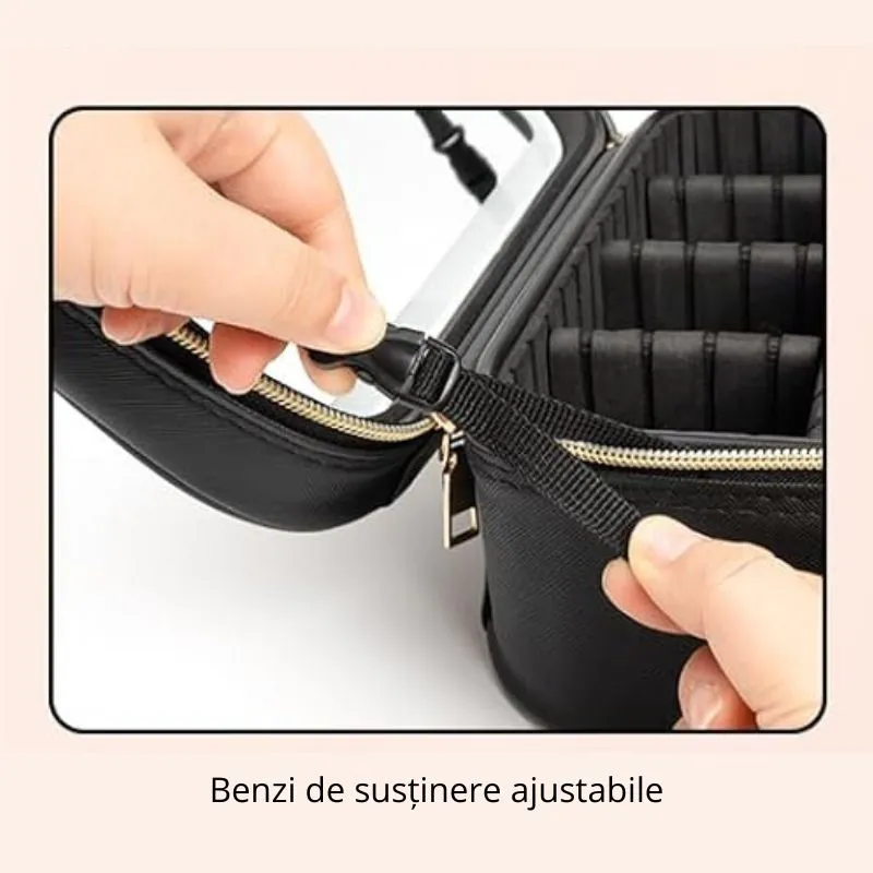 Organizator de cosmetice cu oglinda LED [8]