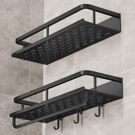 Organizator de perete Dublu cu suport prosop 30 cm [2]