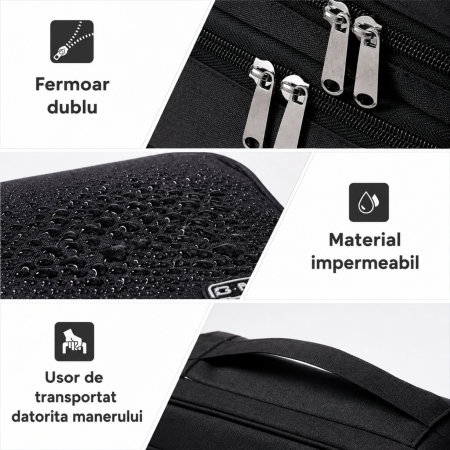 Organizator pentru cabluri cu 3 compartimente [9]