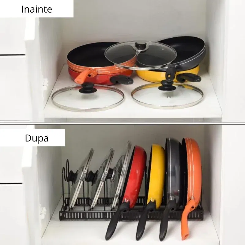 Organizator telescopic pentru capace si tigai [3]