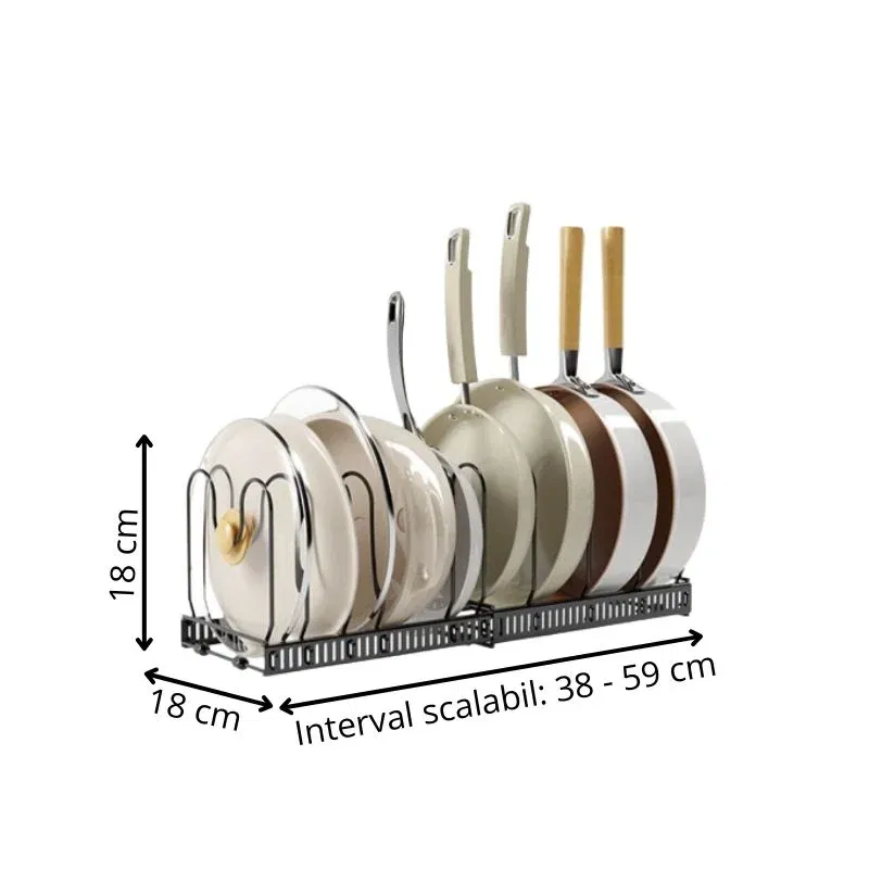 Organizator telescopic pentru capace si tigai [5]