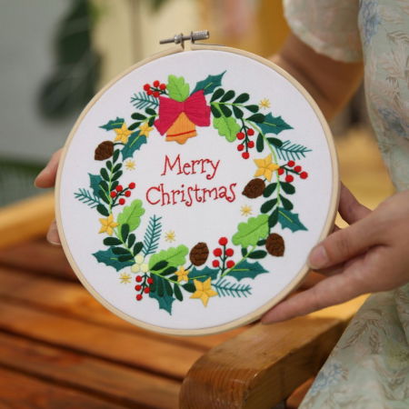 Pachet 2 Kit-uri Broderie DIY, Craciun de poveste [4]