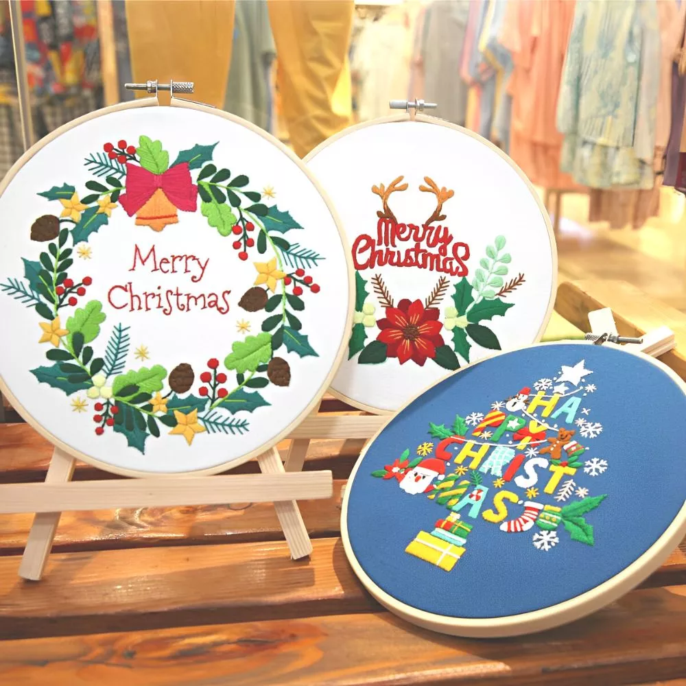 Pachet 3 Kit-uri Broderie DIY, de Craciun [0]