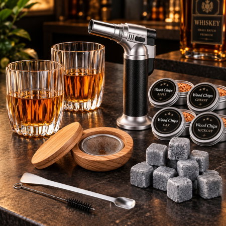 Cadouri Craciun Pentru Barbati - Pachet Cadou Whiskey Deluxe