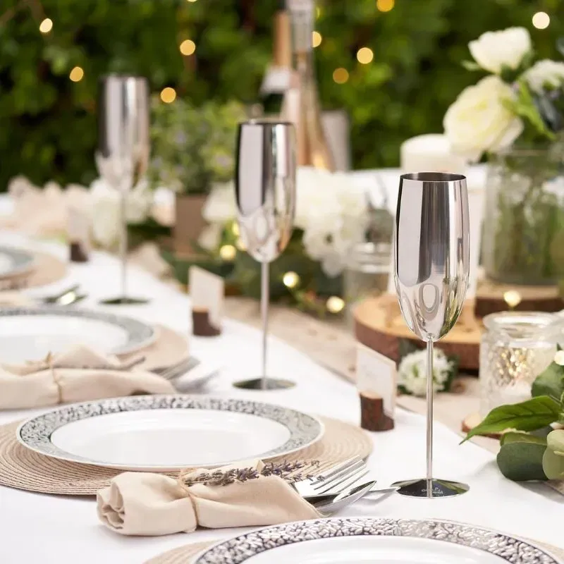 Pahar sampanie din Otel inoxidabil Silver [2]